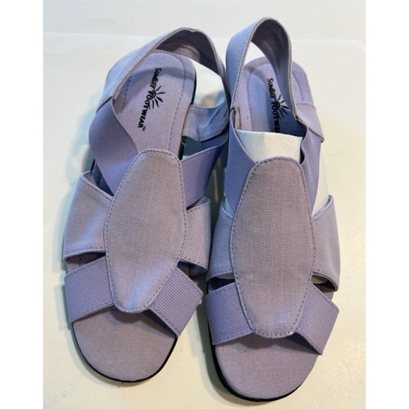 Women's Sunbay Footwear Maggie Size 9 Strappy Sandals Lilac - Picture 1 of 8